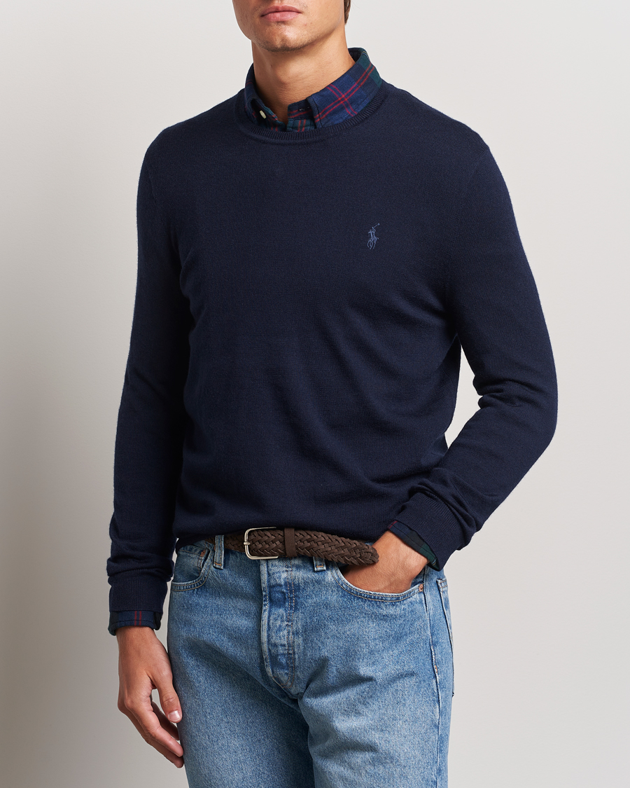 Herren | Pullover | Polo Ralph Lauren | Merino Crew Neck Pullover Hunter Navy