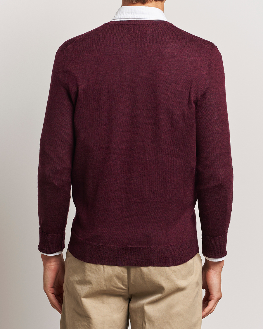 Herren | Pullover | Polo Ralph Lauren | Merino Crew Neck Pullover Aged Wine Heather
