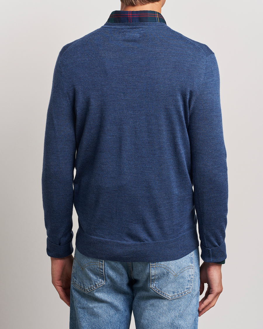 Herren | Pullover | Polo Ralph Lauren | Merino Crew Neck Pullover Rustic Navy Heather