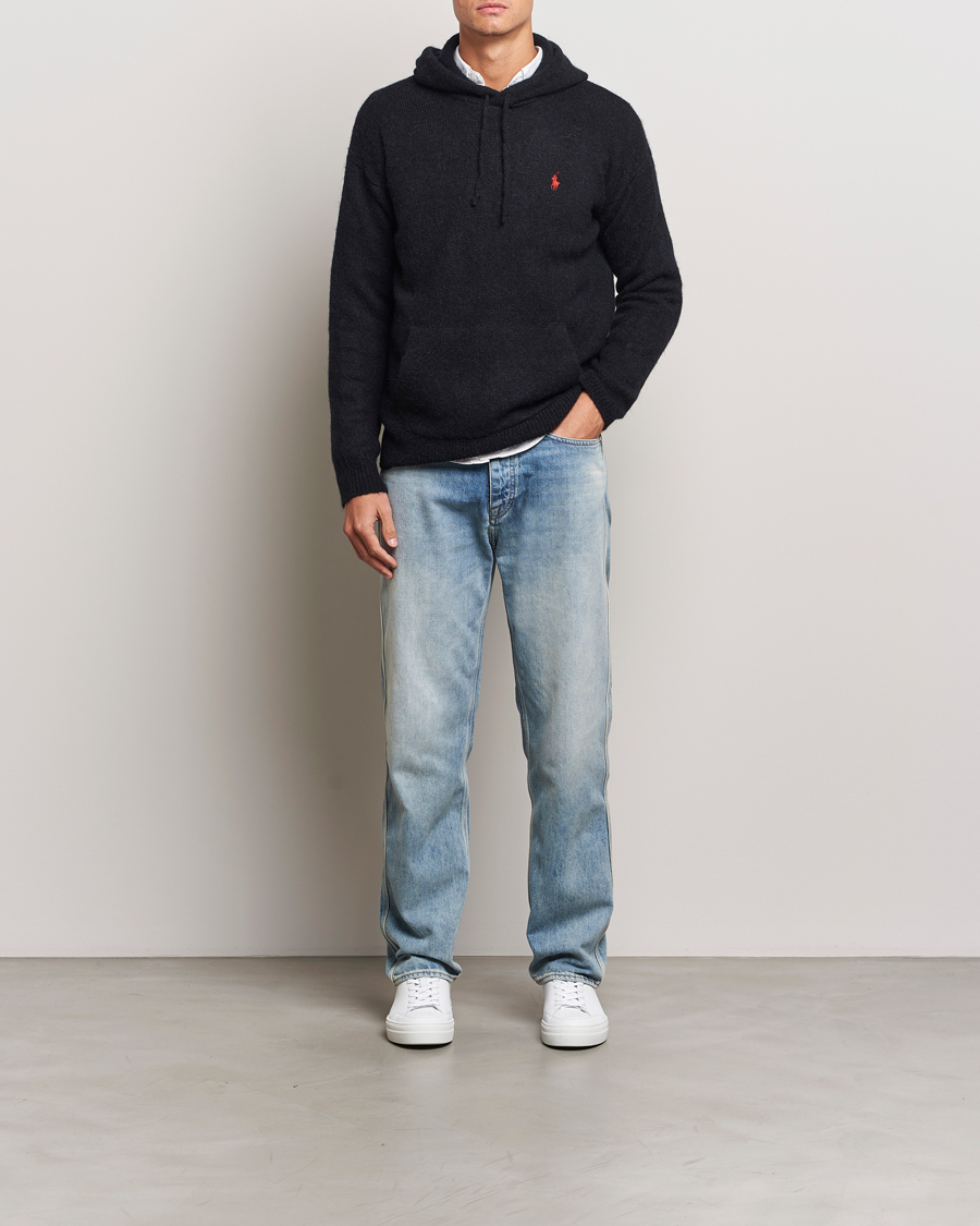 Herren | Pullover | Polo Ralph Lauren | Alpaca Hoodie Polo Black