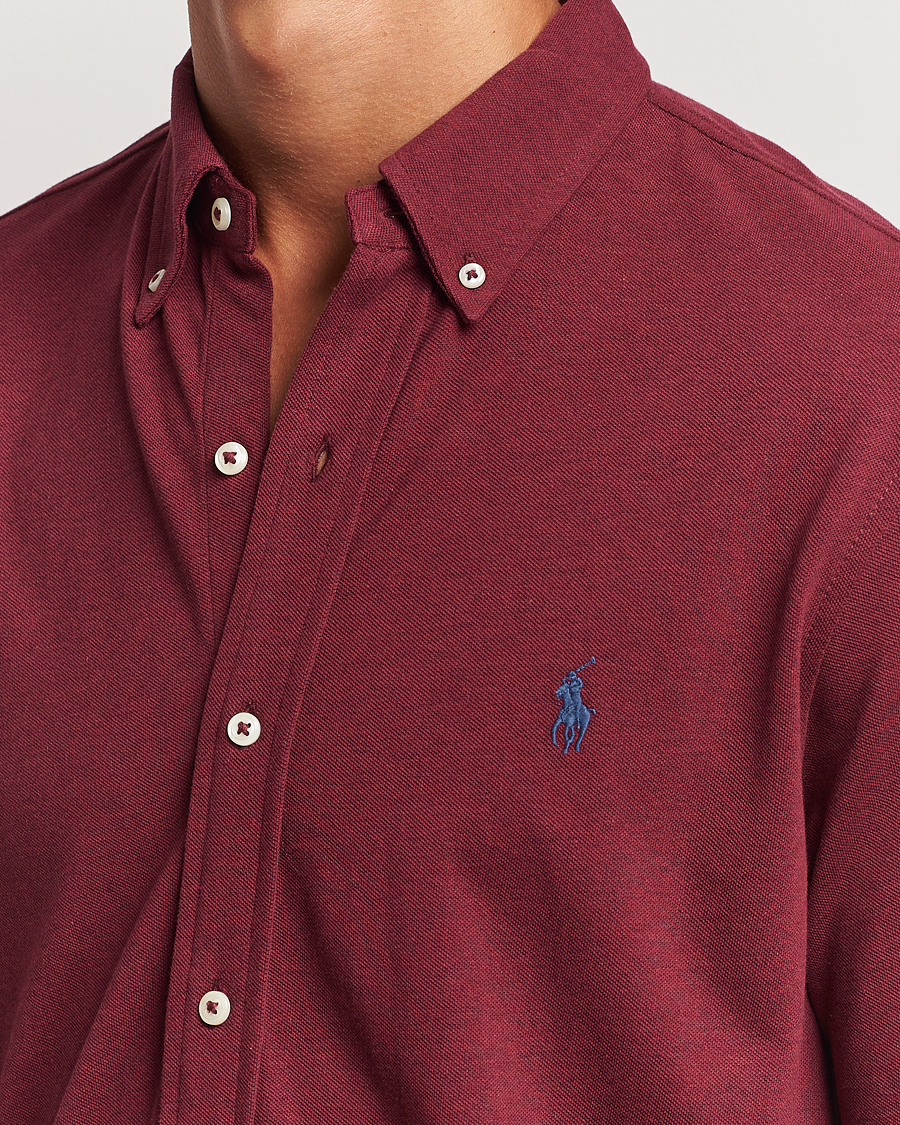 Herren | Hemden | Polo Ralph Lauren | Featherweight Mesh Shirt Vintage Port Heather