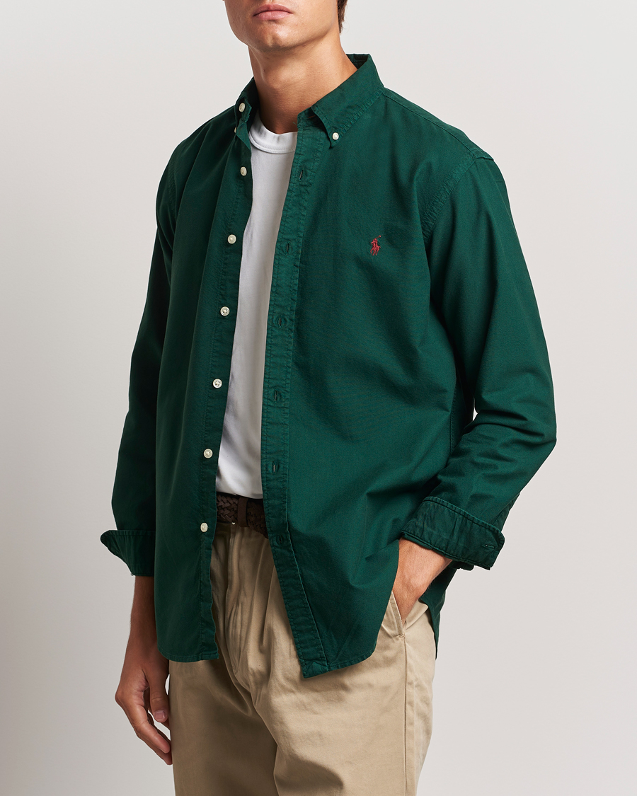 Herren | Hemden | Polo Ralph Lauren | Custom Slim Fit Oxford Shirt Moss Agate