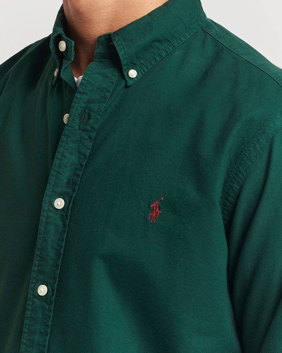 Herren | Hemden | Polo Ralph Lauren | Custom Slim Fit Oxford Shirt Moss Agate