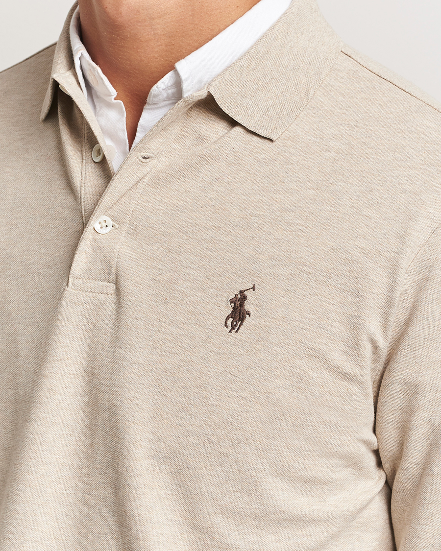 Herren | Pullover | Polo Ralph Lauren | Custom Slim Fit Long Sleeve Polo Expedition Dune Heather