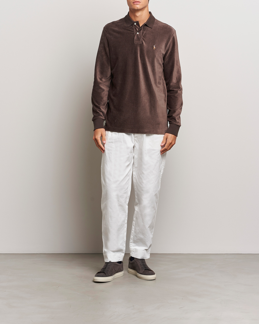 Herren | Pullover | Polo Ralph Lauren | Corduroy Long Sleeve Polo Circuit Brown