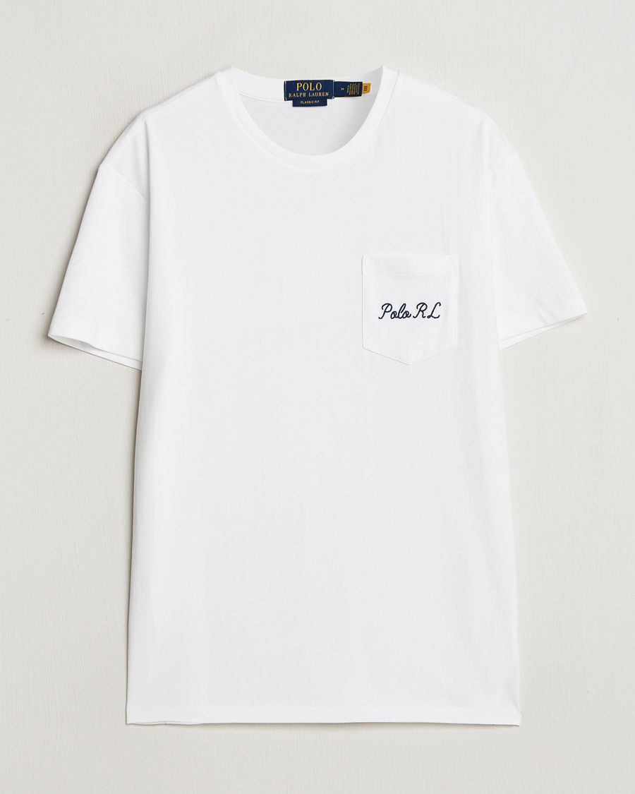 Herren | T-Shirts | Polo Ralph Lauren | Pocket Tee White Varsity Bear