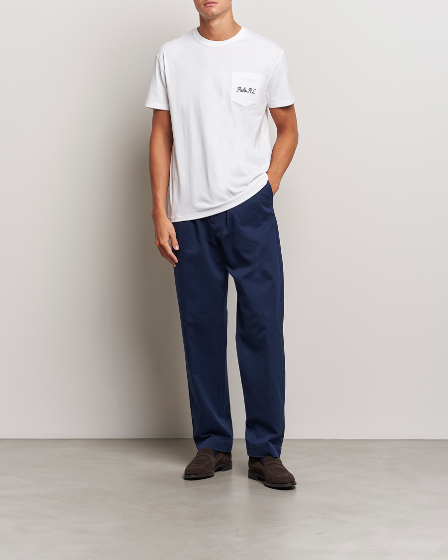 Herren | T-Shirts | Polo Ralph Lauren | Pocket Tee White Varsity Bear