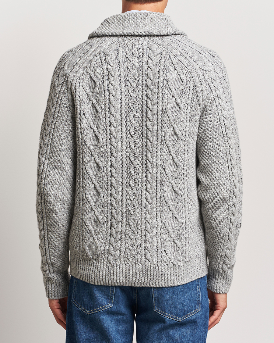 Herren | Pullover | Polo Ralph Lauren | Cotton Shawl Cardigan Grey Combo