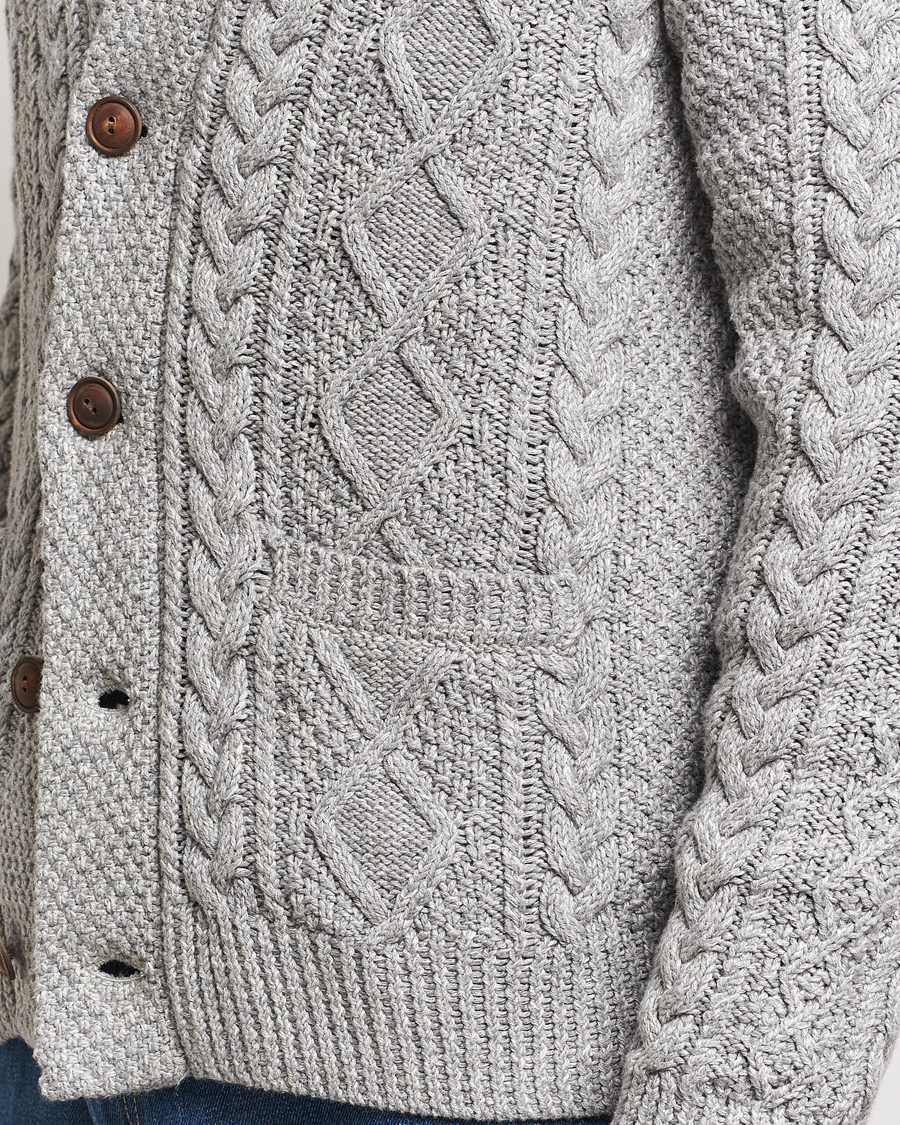 Herren | Pullover | Polo Ralph Lauren | Cotton Shawl Cardigan Grey Combo