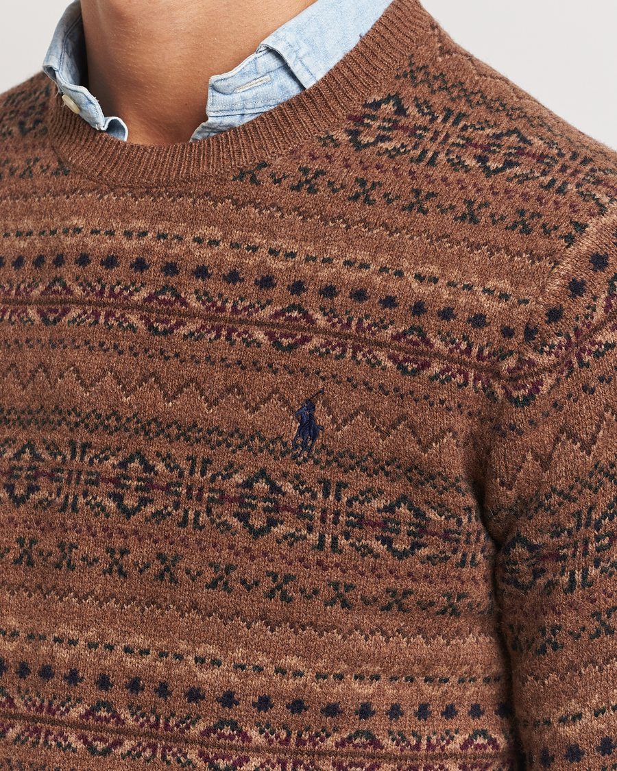 Herren | Pullover | Polo Ralph Lauren | Wool Fairisle Sweater Camel Combo