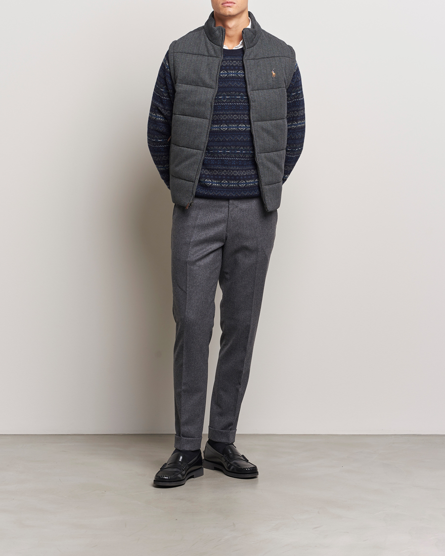 Herren | Jacken | Polo Ralph Lauren | Quilted Vest Stadium Grey Heather Herringbone