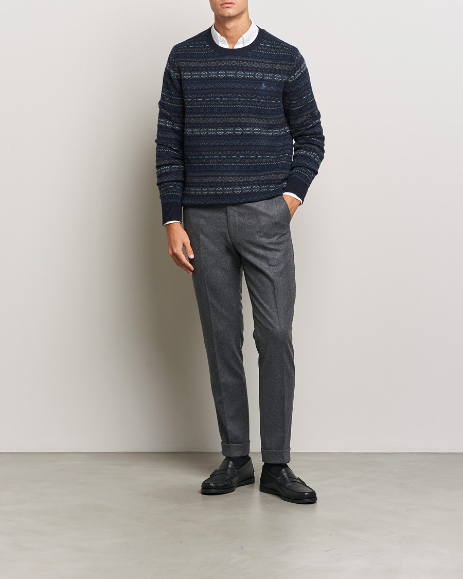 Herren | Pullover | Polo Ralph Lauren | Wool Fairisle Sweater Navy Combo