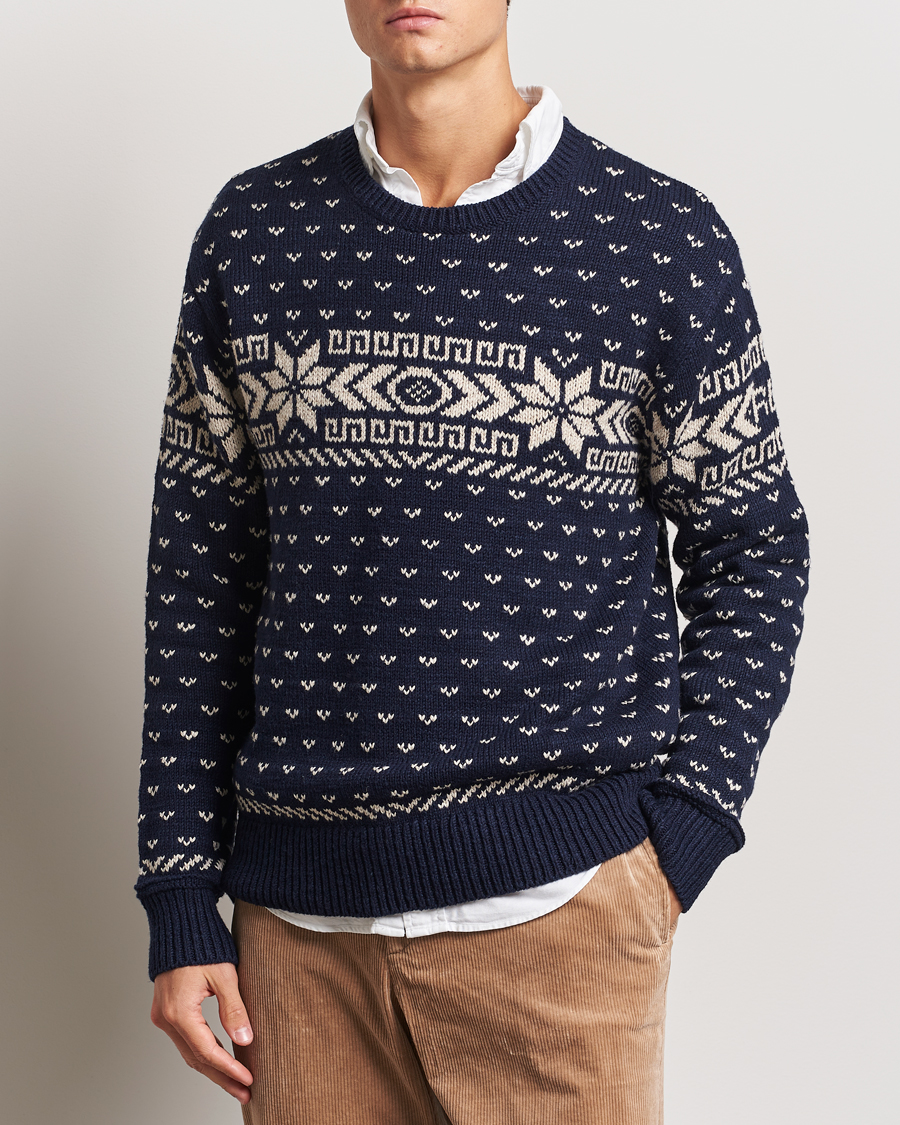 Herren | Pullover | Polo Ralph Lauren | Cotton/Cashmere Crew Neck Navy Combo