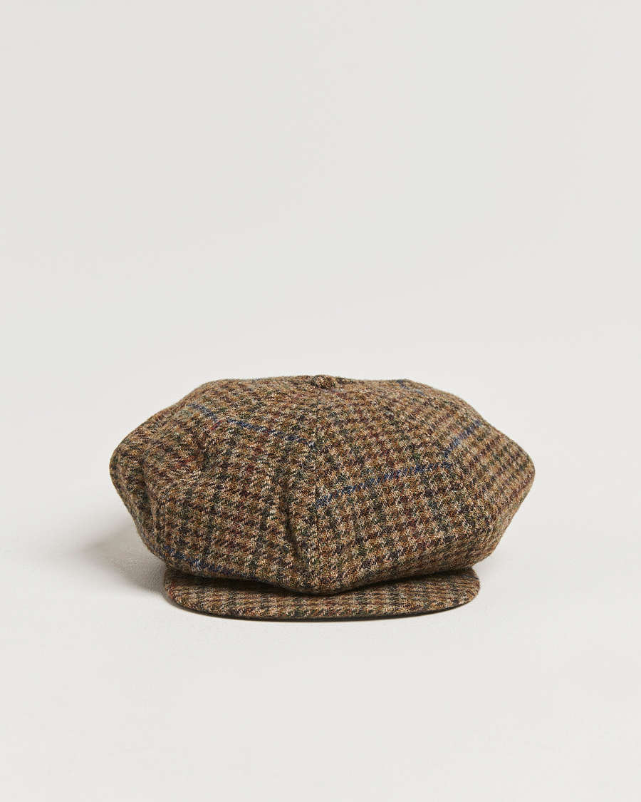 Herren | Polo Ralph Lauren Newsboy Herringbone Cap Sage/Tan | Polo Ralph Lauren | Newsboy Herringbone Cap Sage/Tan