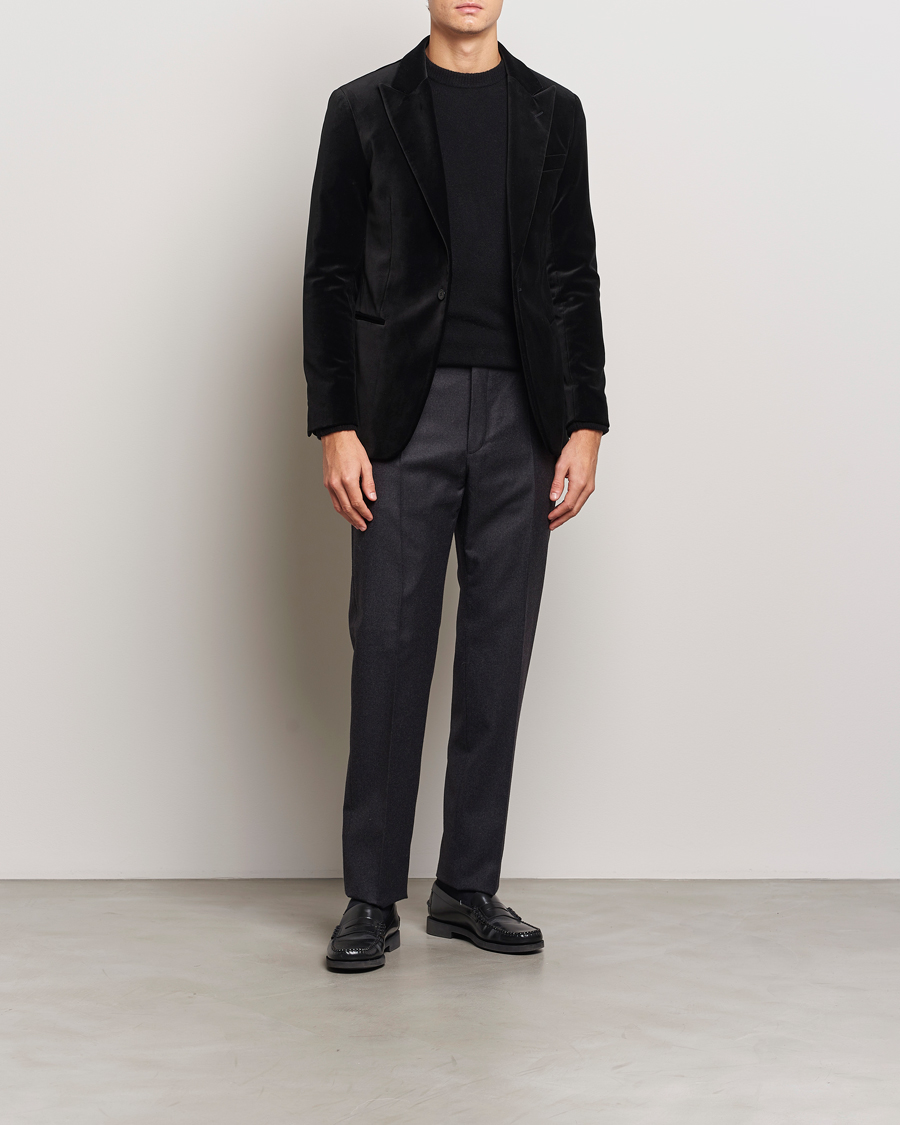 Black velvet blazer men shop