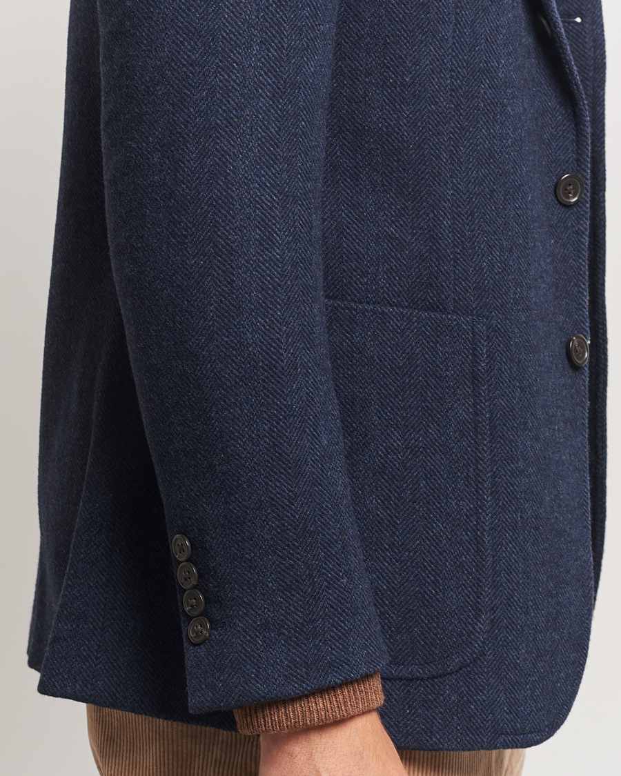 Herren | Sakkos | Polo Ralph Lauren | Broken Herringbone Sportcoat Navy Multi