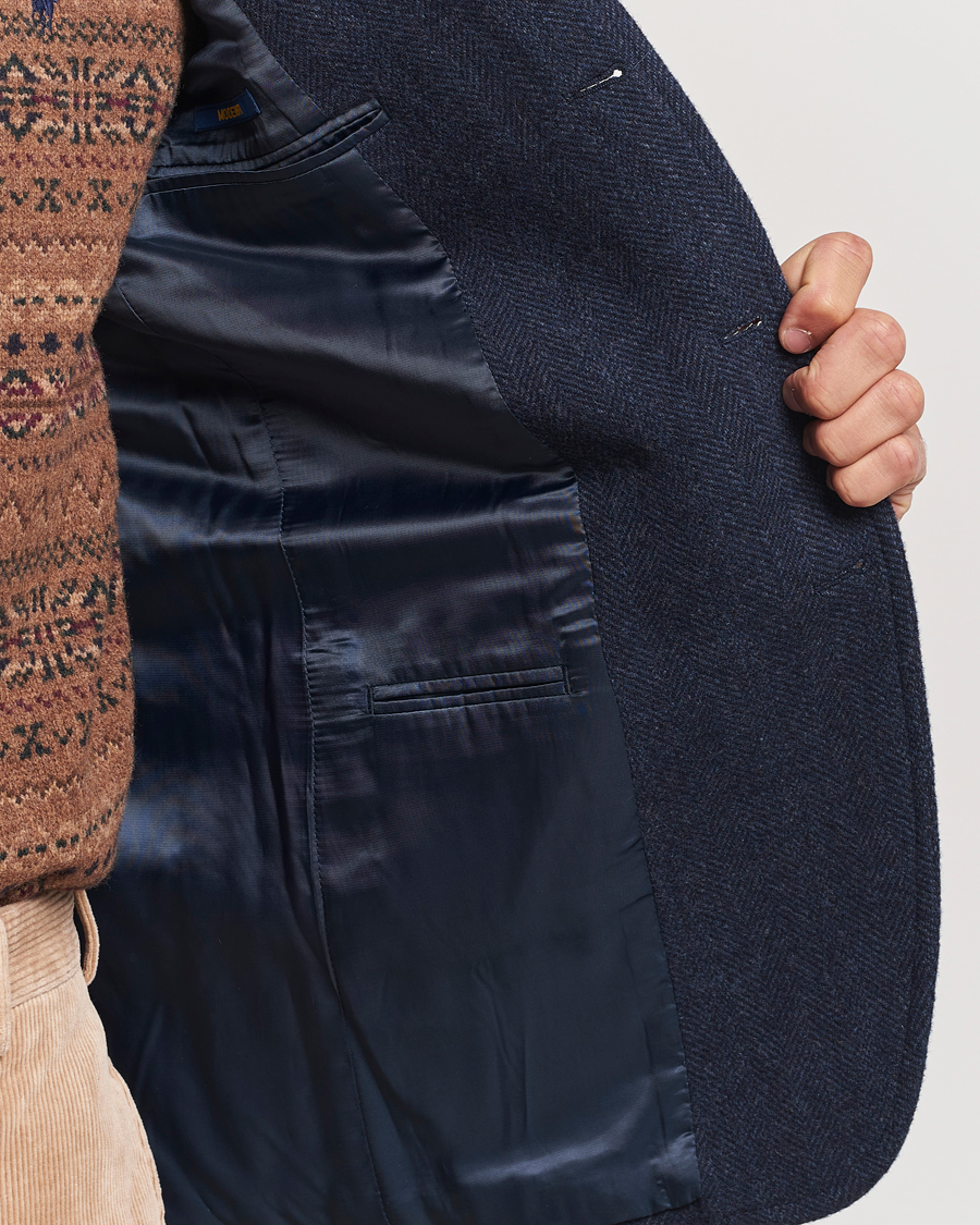 Herren | Sakkos | Polo Ralph Lauren | Broken Herringbone Sportcoat Navy Multi
