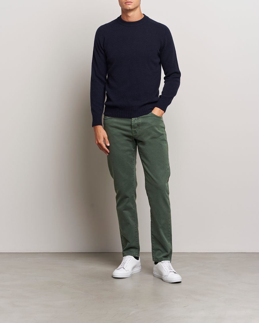 Herren | Hosen | Incotex | 5-Pocket Bull Denim Pants Dark Green