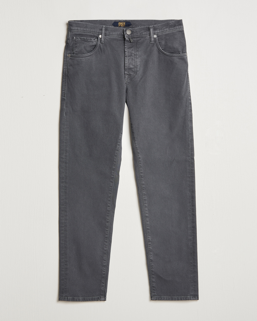 Herren | Hosen | Incotex | 5-Pocket Bull Denim Pants Dark Grey