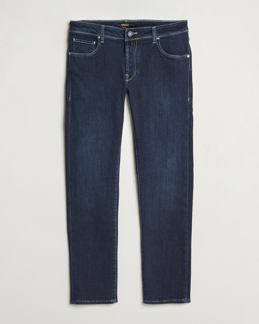 Herren | Jeans | Incotex | 5-Pocket Stretch Denim Dark Blue