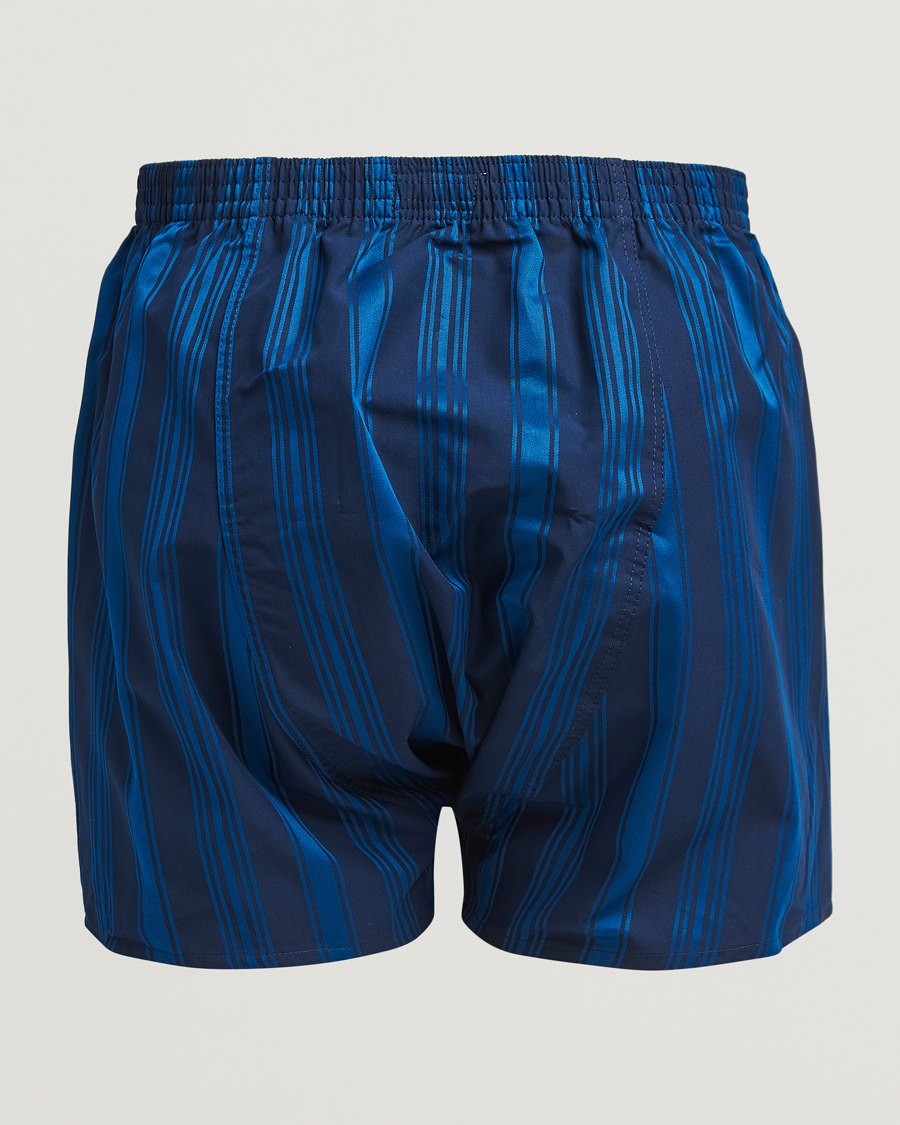 Herren | Unterwäsche | Derek Rose | Classic Fit Woven Cotton Boxer Shorts Navy