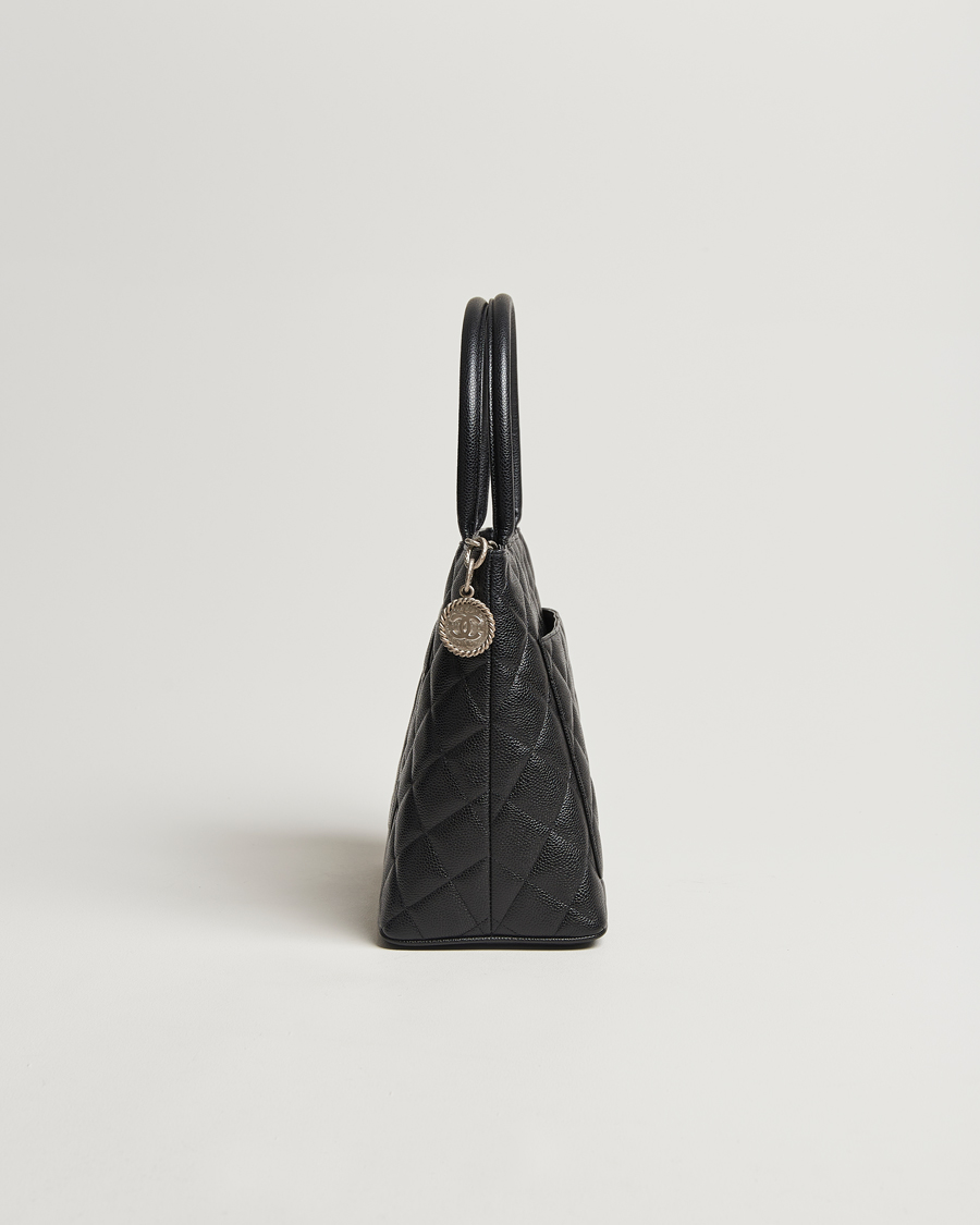Herren | Chanel Pre-Owned Médallion Tote Bag Black Caviar | Chanel Pre-Owned | Médallion Tote Bag Black Caviar