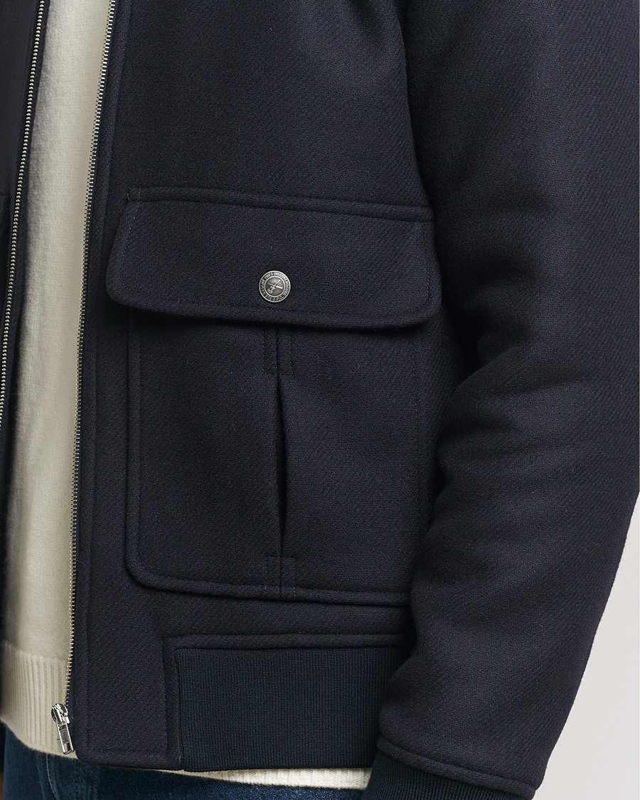 Herren | Jacken | A.P.C. | Ben Shearling Bomber Jacket Dark Navy
