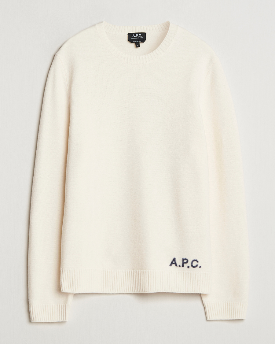 Herren | Pullover | A.P.C. | Edward Merino Wool Sweater Ecru