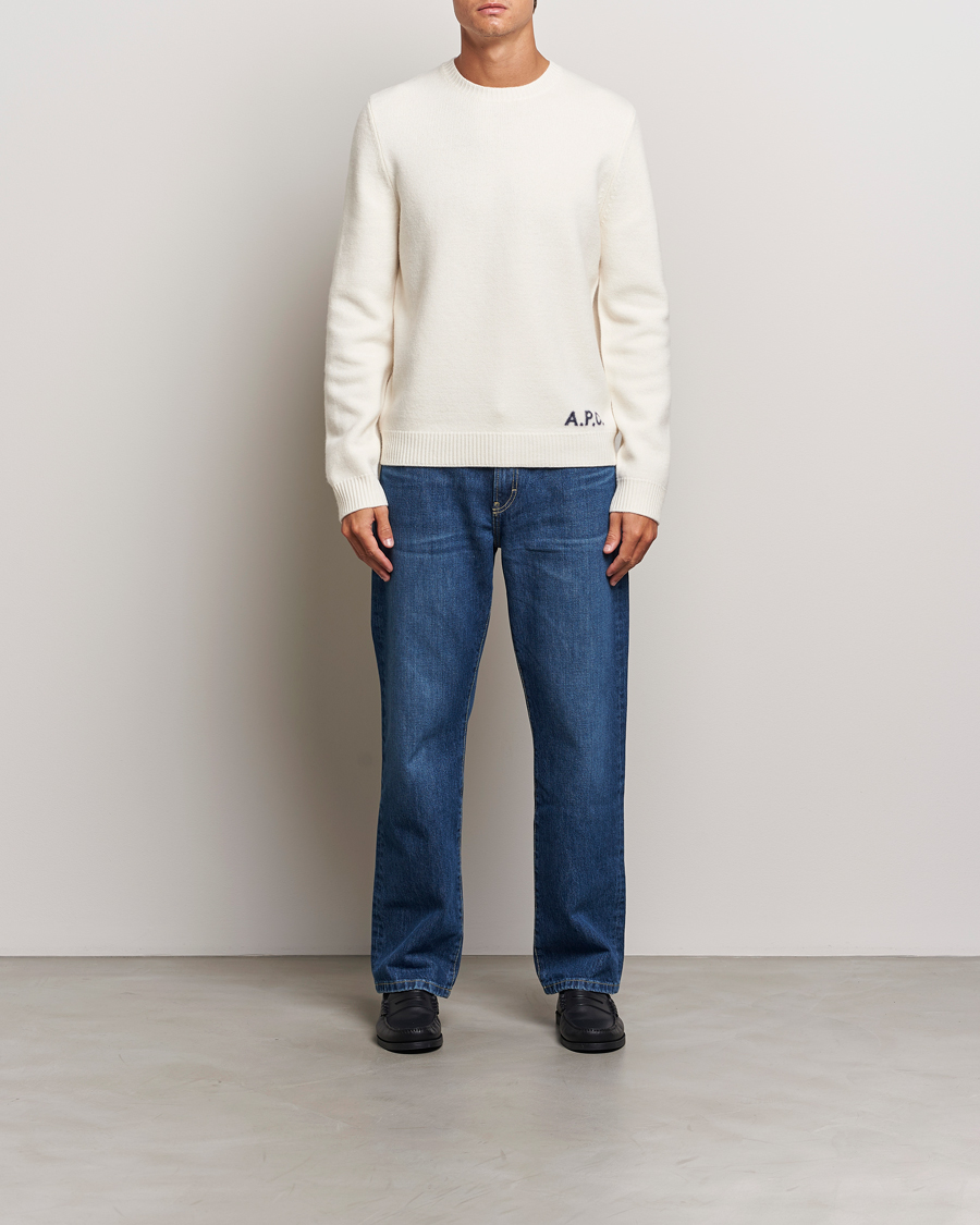 Herren | Pullover | A.P.C. | Edward Merino Wool Sweater Ecru