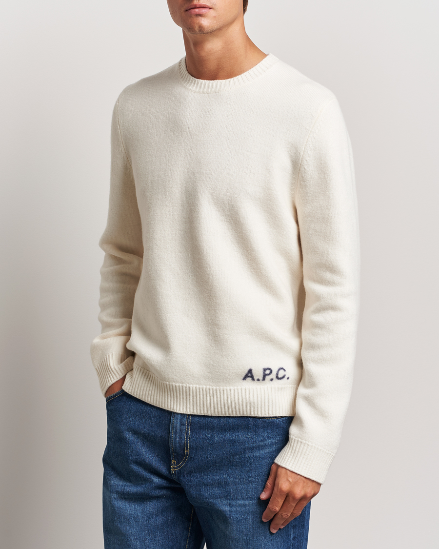 Herren | Pullover | A.P.C. | Edward Merino Wool Sweater Ecru