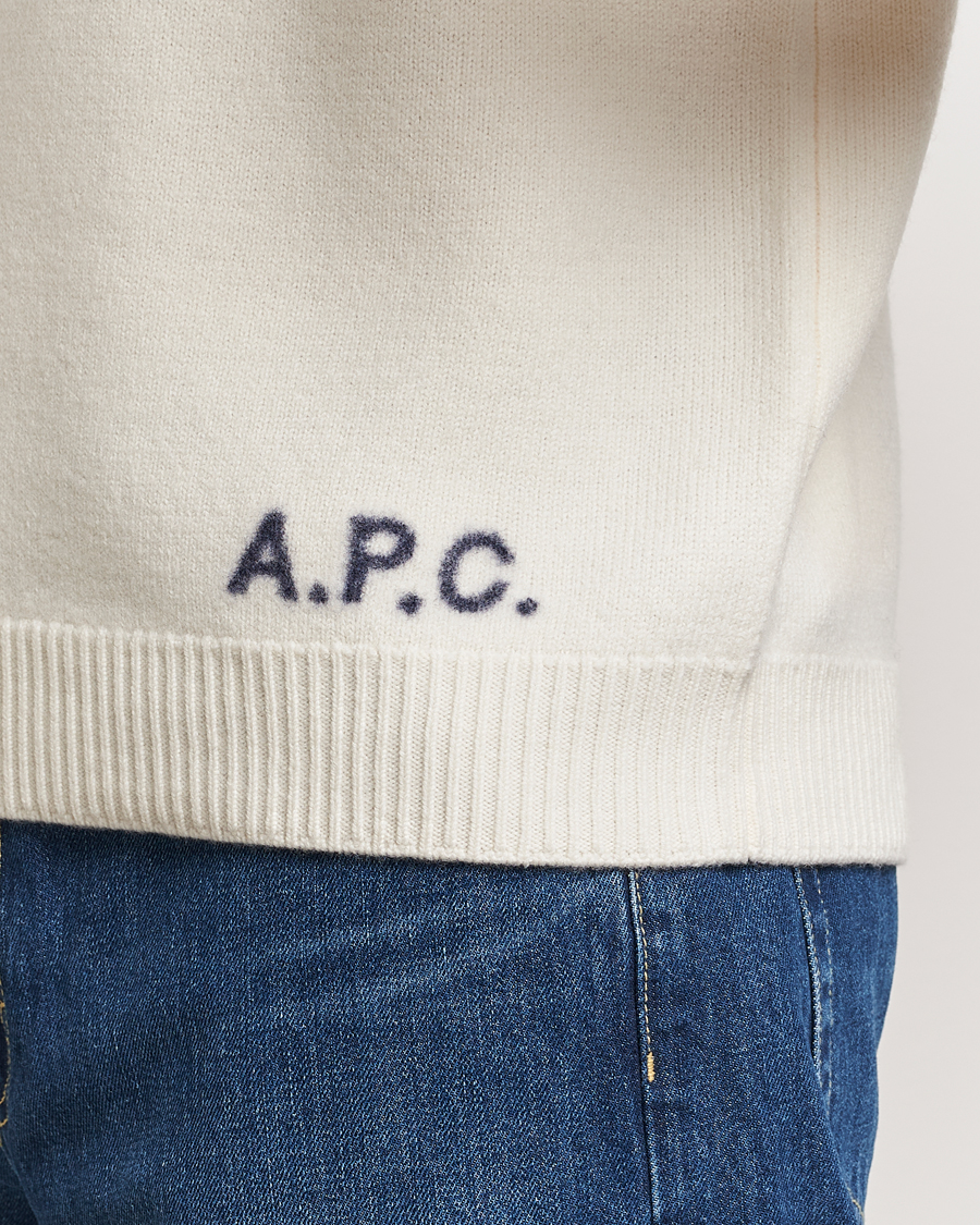 Herren | Pullover | A.P.C. | Edward Merino Wool Sweater Ecru