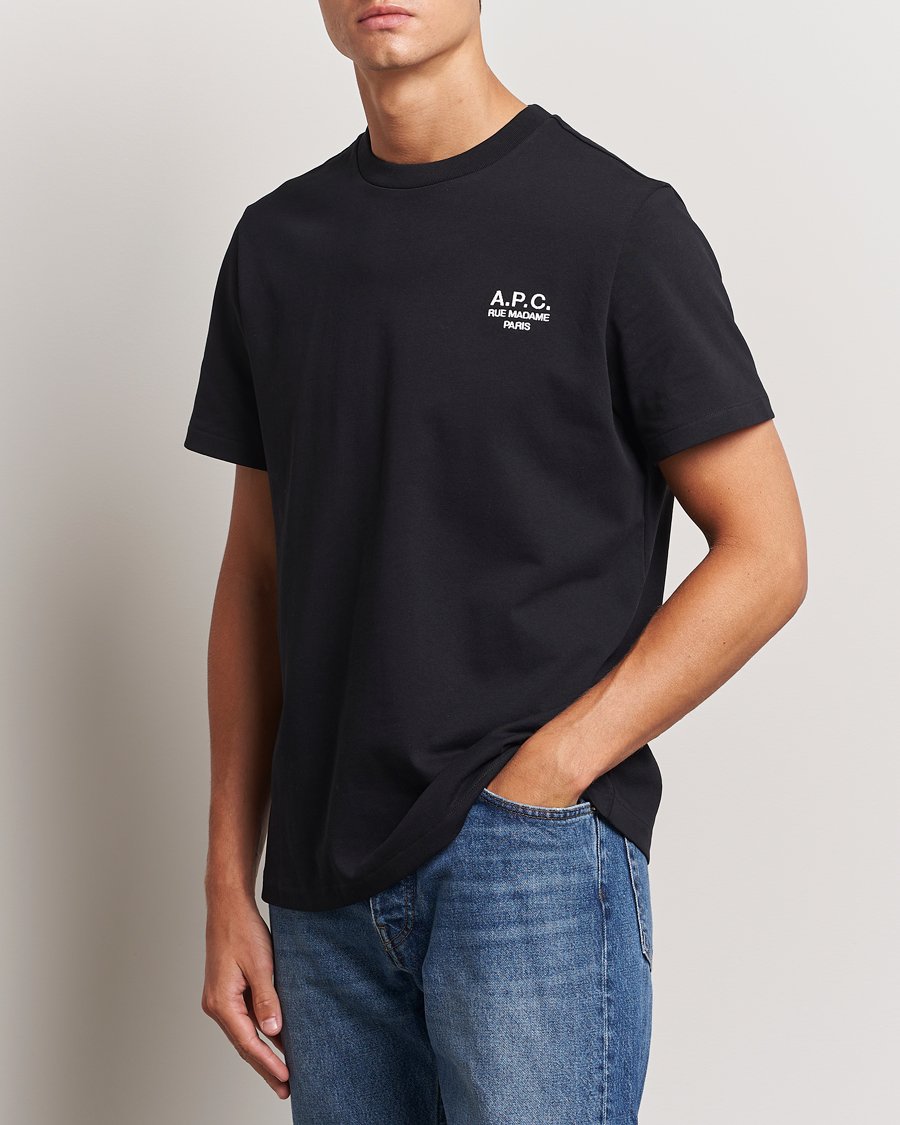 Herren | T-Shirts | A.P.C. | Rue Madame T-Shirt Black/White