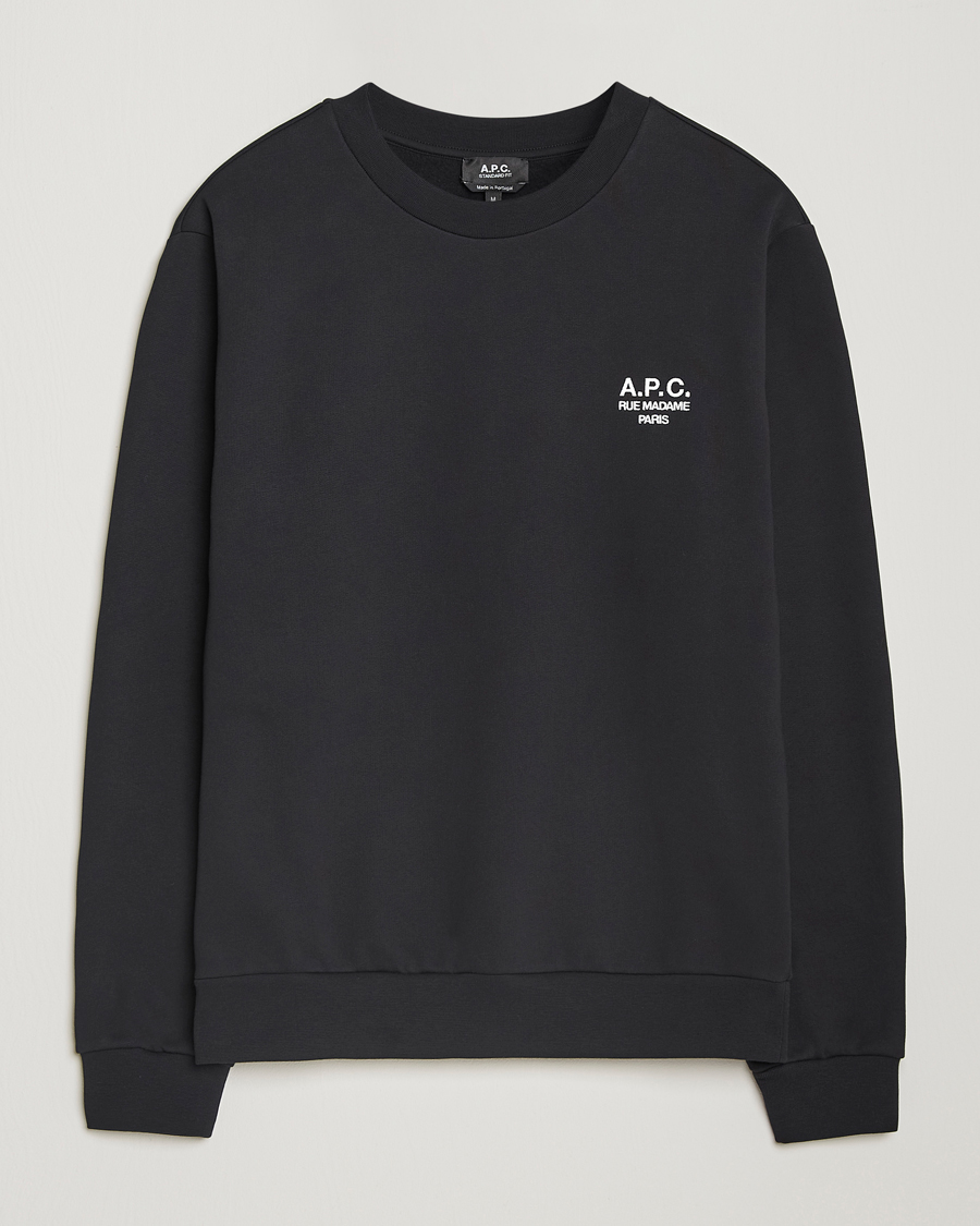 Herren | Pullover | A.P.C. | Rue Madame Sweatshirt Black/White