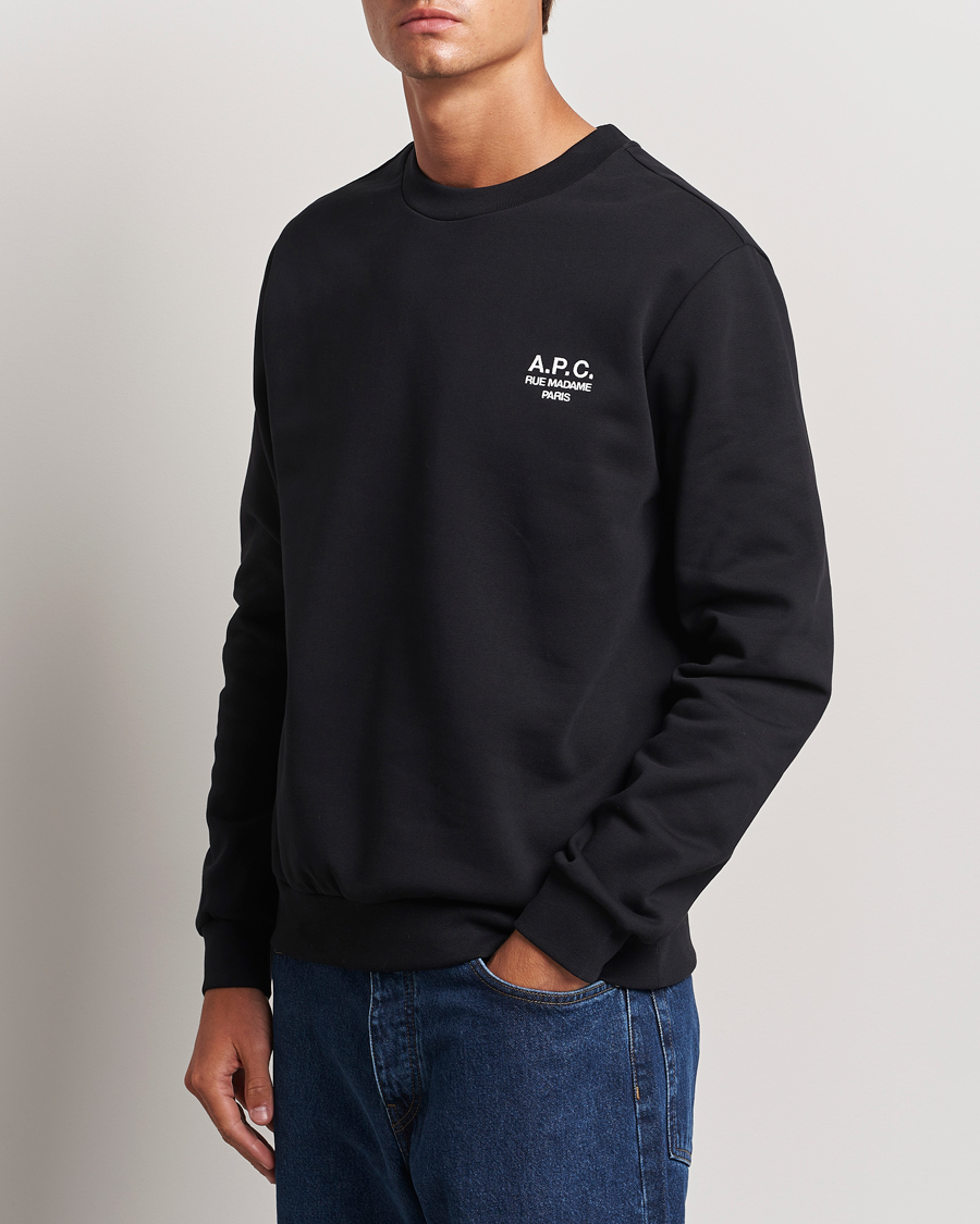 Herren | Pullover | A.P.C. | Rue Madame Sweatshirt Black/White