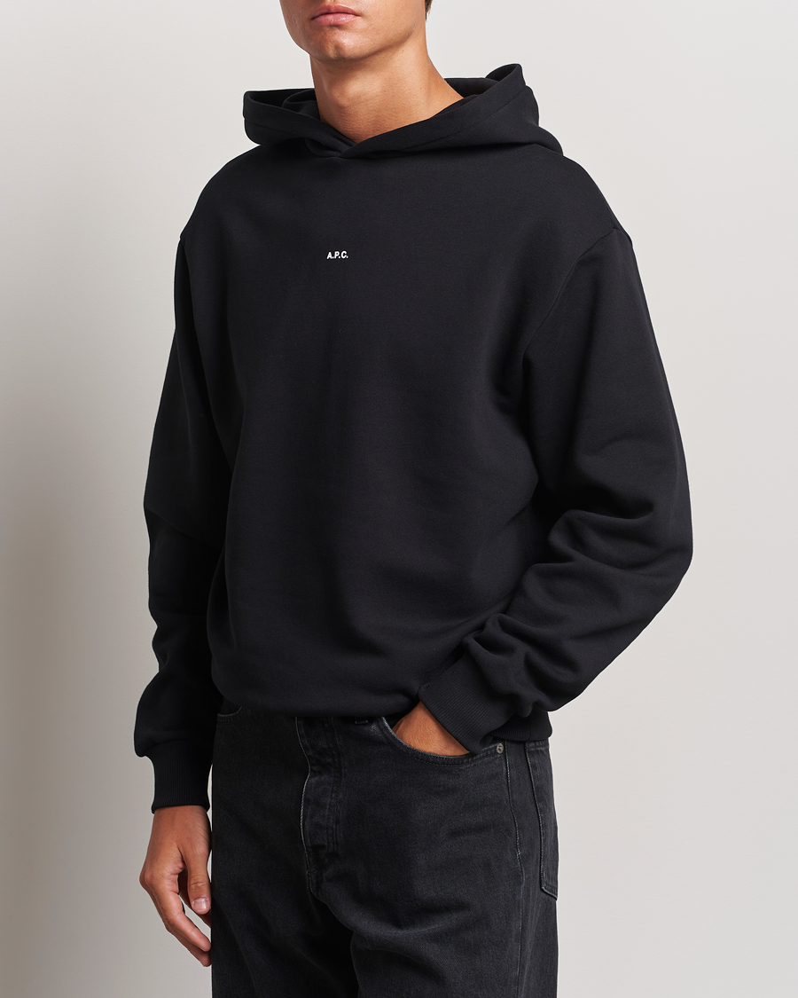 Apc black hoodie on sale