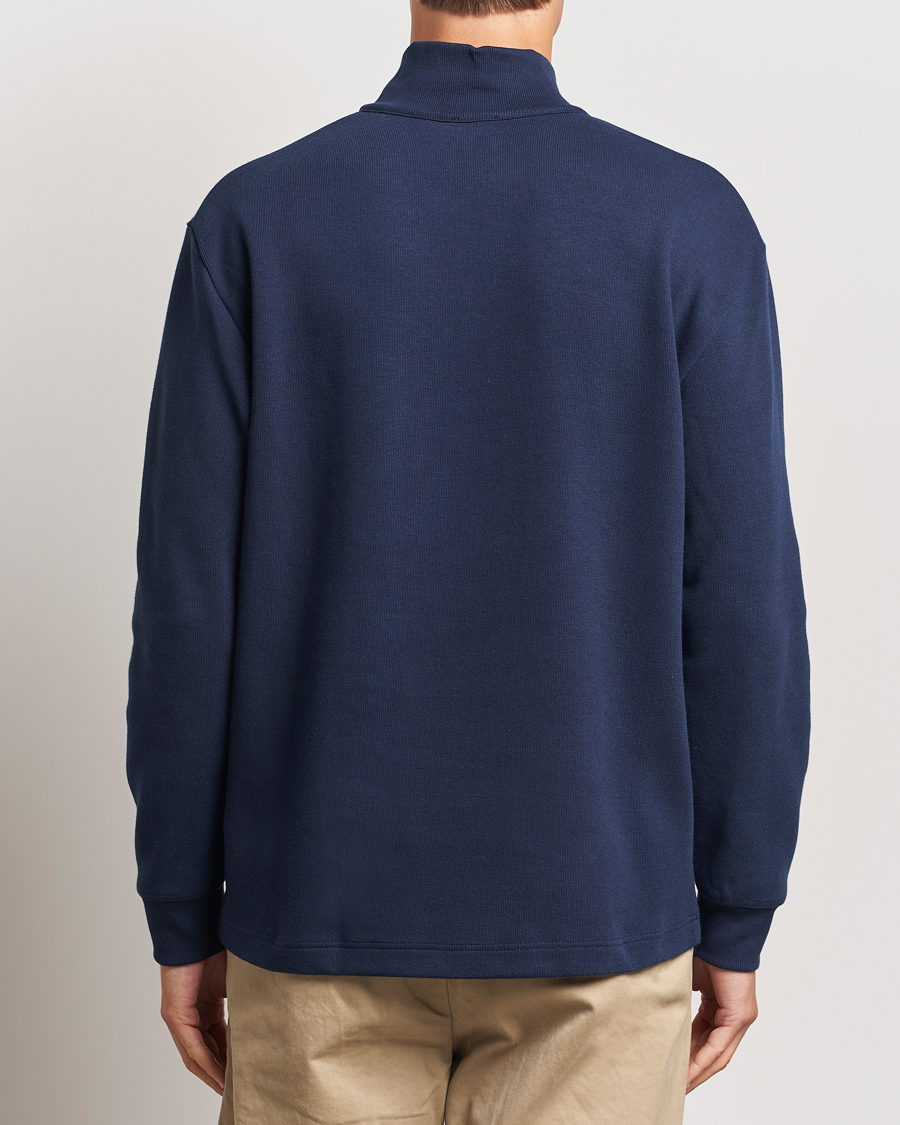 Herren | Pullover | Armor-lux | Camionneur Cotton Half Zip Sweater Deep Marine