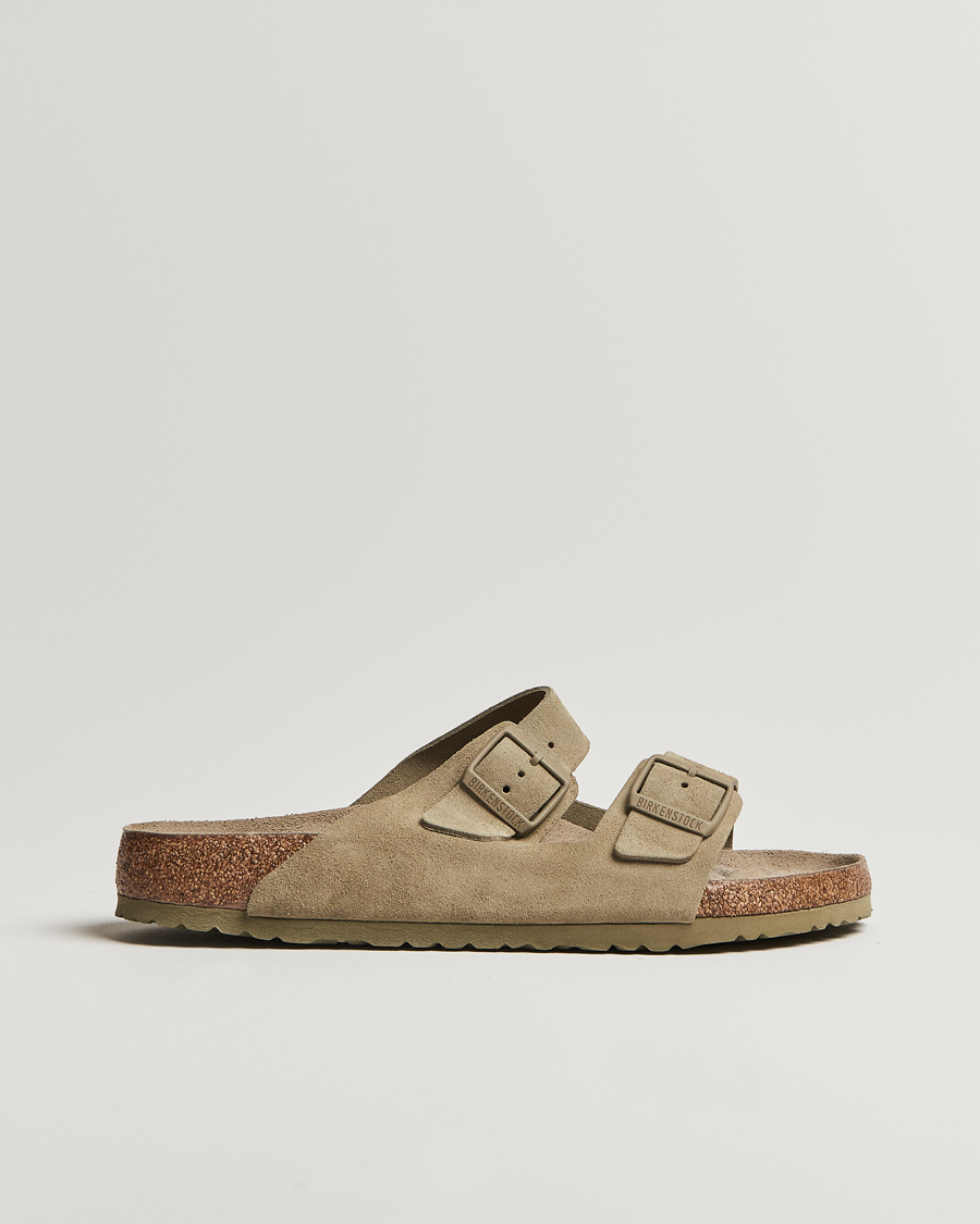 Herren | Sandalen & Pantoletten | BIRKENSTOCK | Arizona Soft Footbed Faded Khaki Suede