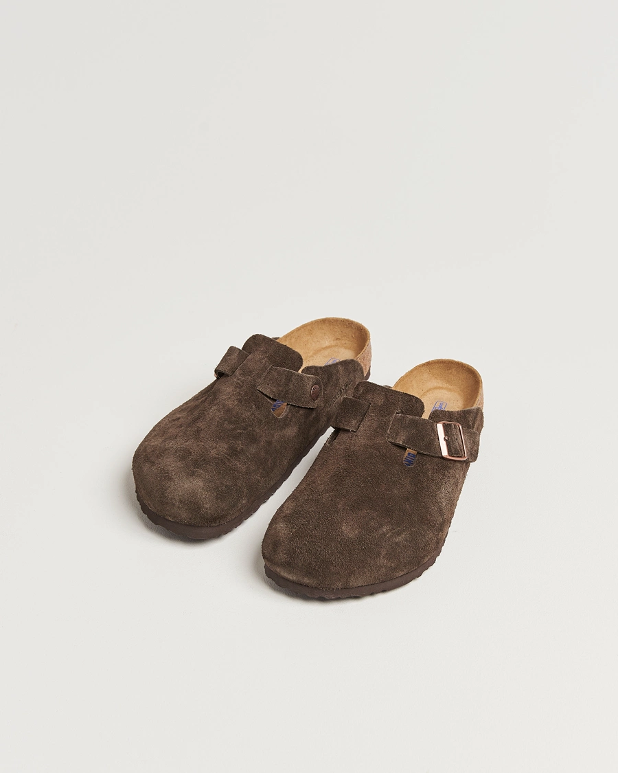 Herren | Sandalen & Pantoletten | BIRKENSTOCK | Boston Soft Footbed Mocca Suede