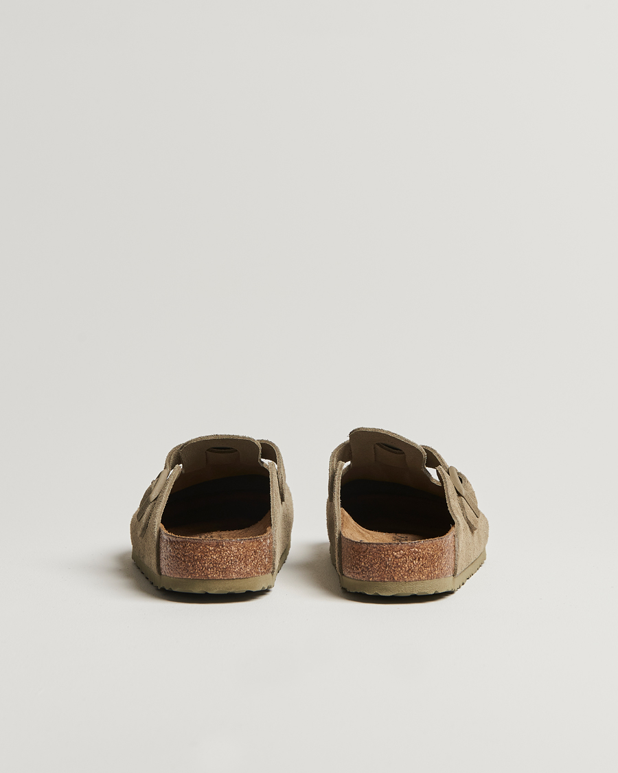 Herren | Sandalen & Pantoletten | BIRKENSTOCK | Boston Classic Footbed Faded Khaki Suede