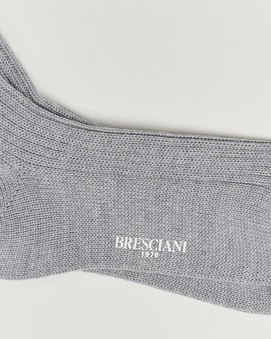 Herren | Unterwäsche | Bresciani | Heavy Wool Socks Light Grey