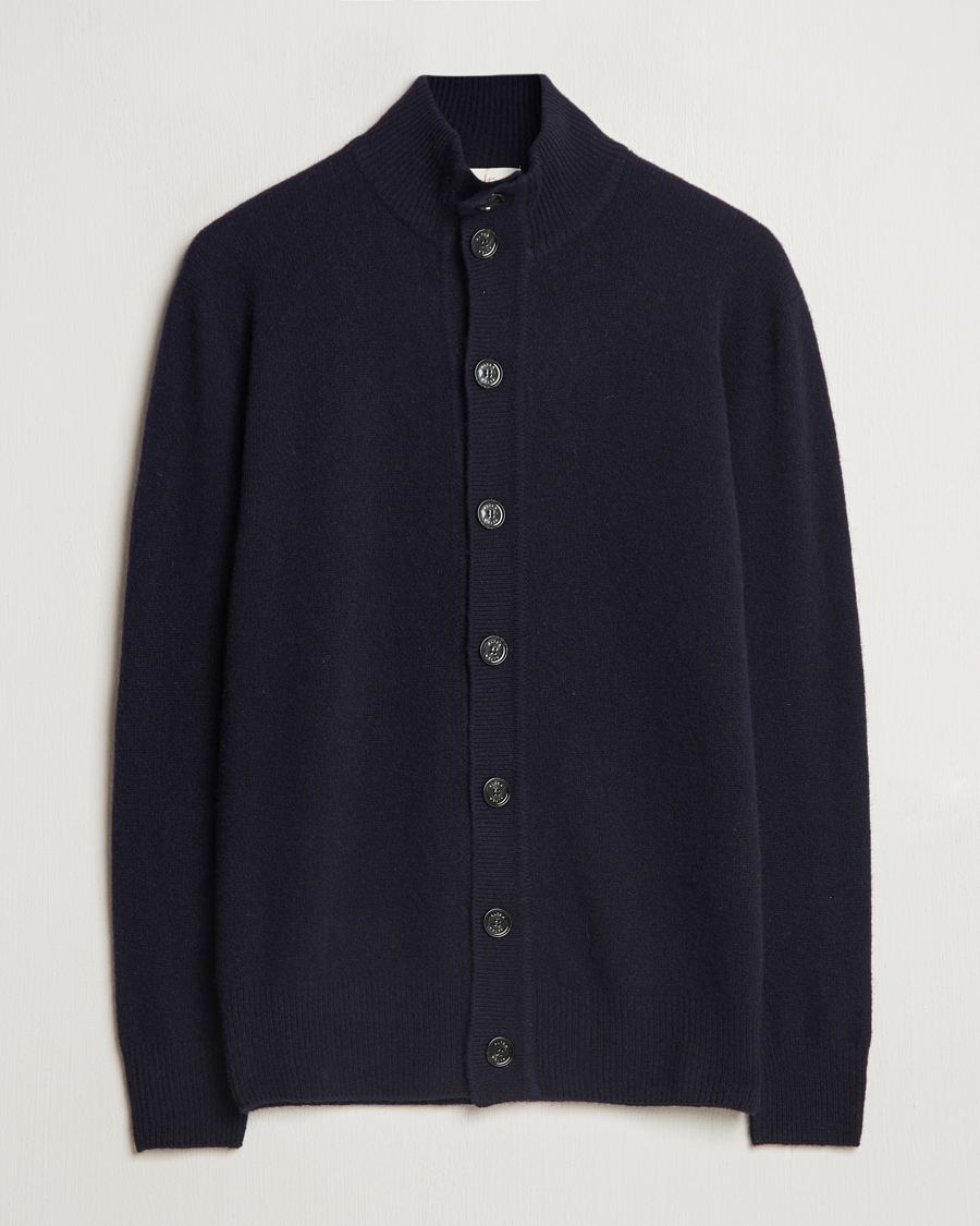 Herren | Pullover | Altea | Shetland Cardigan Navy