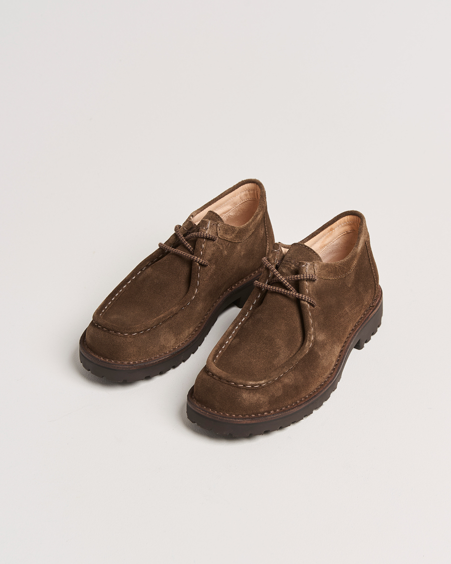 Herren | Astorflex Beenflex Rubber Sole Shoe Dark Khaki Suede | Astorflex | Beenflex Rubber Sole Shoe Dark Khaki Suede