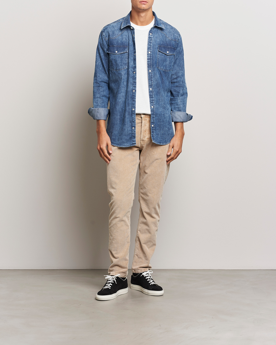 Herren | Hosen | Dondup | Icon Corduroy Trousers Light Beige