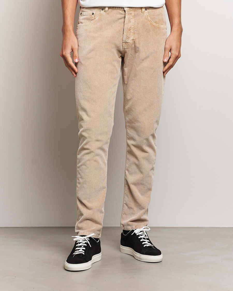 Herren | Hosen | Dondup | Icon Corduroy Trousers Light Beige