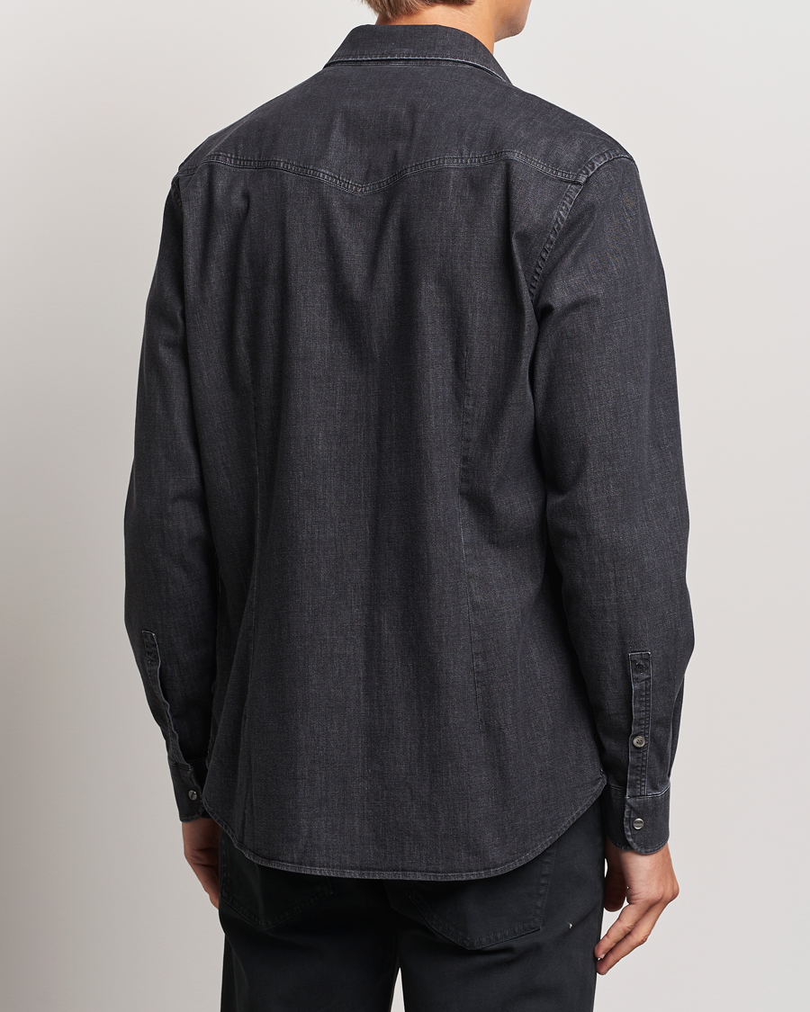 Herren | Hemden | Dondup | Slim Fit Denim Shirt Washed Black