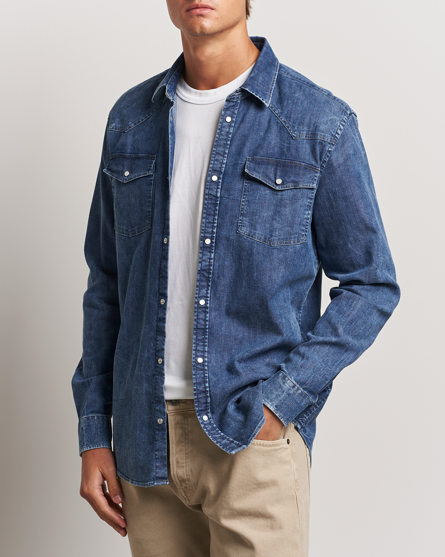 Herren | Hemden | Dondup | Slim Fit Denim Shirt Medium Blue