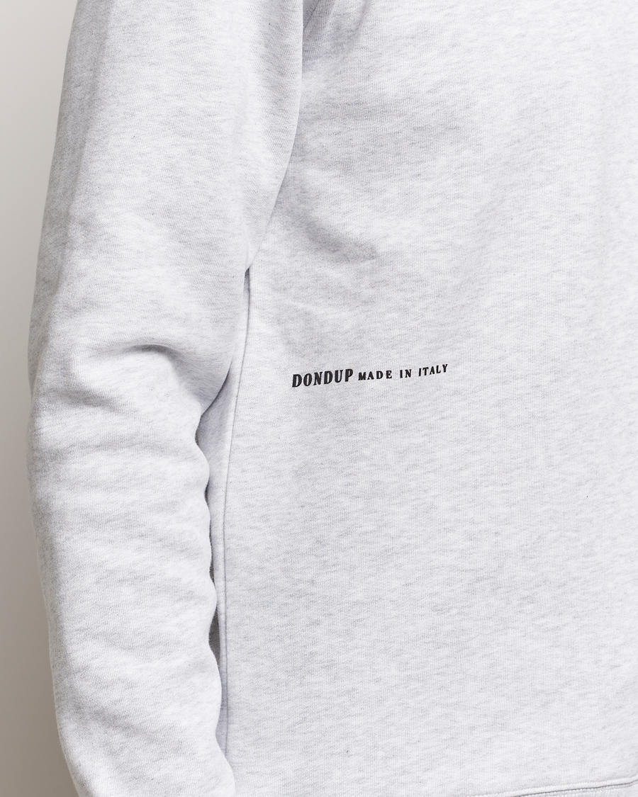 Herren | Pullover | Dondup | Logo Crew Neck Sweatshirt Grey Melange