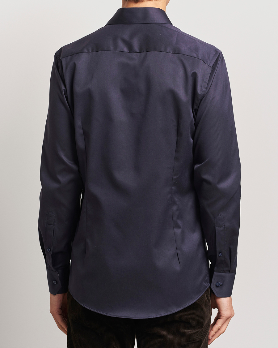 Herren | Hemden | Eton | Slim Fit Signature Twill Contrast Shirt Navy