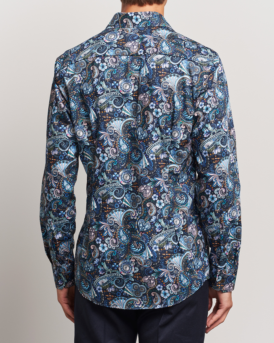 Herren | Hemden | Eton | Slim Fit Signature Twill Printed Shirt Navy