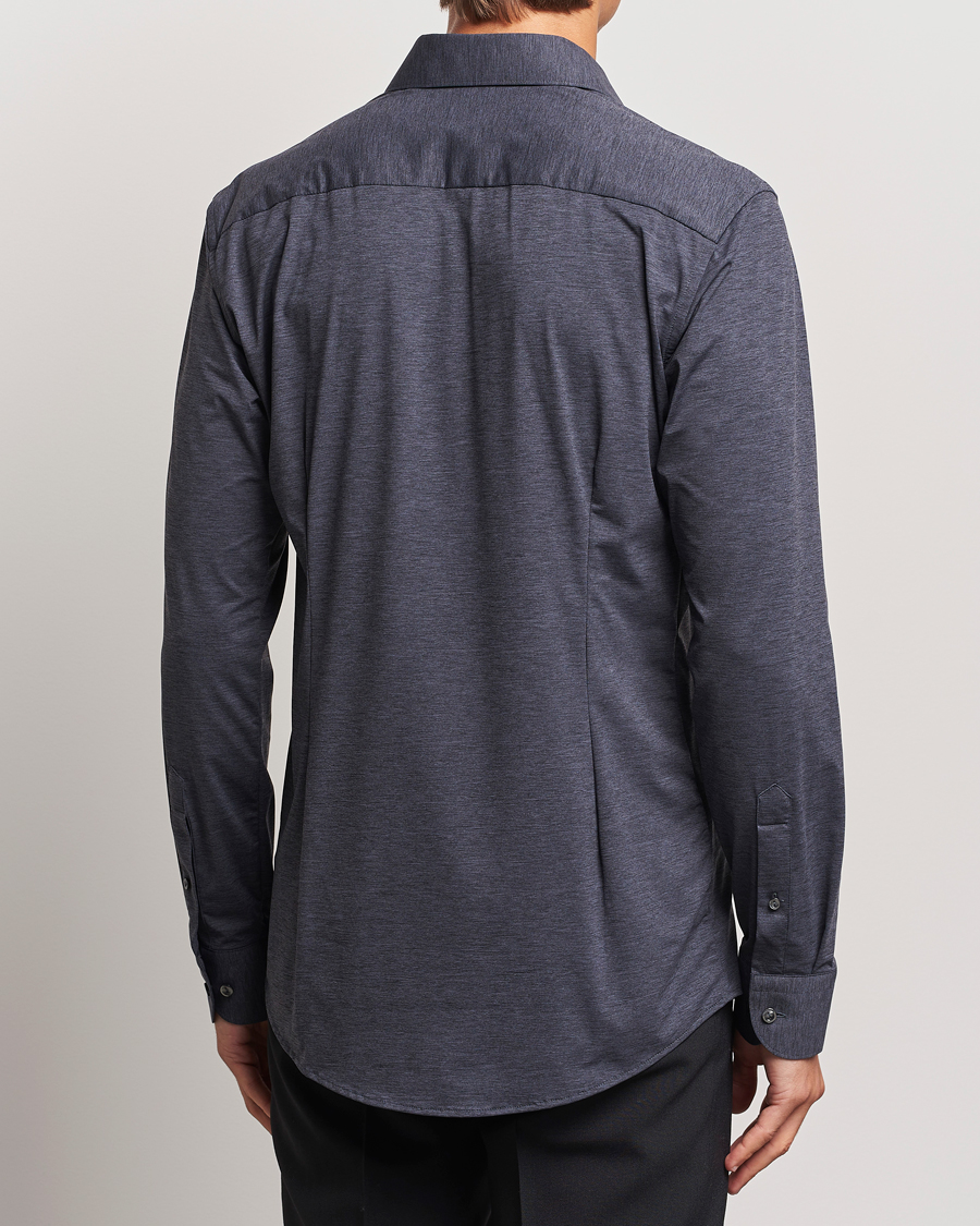 Herren | Hemden | Eton | Slim Fit Four Way Stretch Shirt Dark Grey